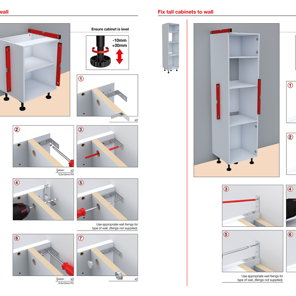 Installation manual for flatpack furniture